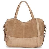 pieces cameo leather bag womens shoulder bag in beige
