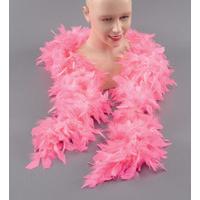 pink show girl feather boa