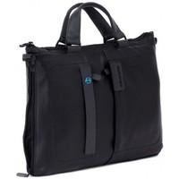 piquadro cartella nero womens briefcase in multicolour