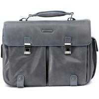 piquadro cartella grigio womens briefcase in multicolour