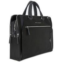 piquadro cartella black mens bag in multicolour