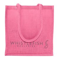 Pink Jute Shopper