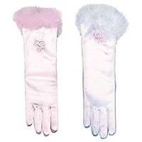 pink white glamour girl gloves