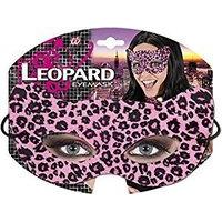 Pink Leopard Eyemarks Accessory For Fancy Dress