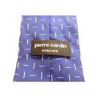 Pierre Cardin Designer Silk Tie Blue With Silver Flecks