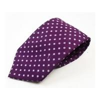 pierre cardin maroon patterned silk tie