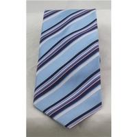 Pierre Cardin blue mix striped silk tie