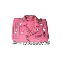 Pink Biker Jacket Shoulder Bag