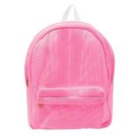 Pink Mesh Backpack