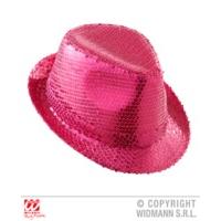 Pink Sequinned Fancy Dress Hat