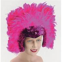 Pink Deluxe Feather Headdress