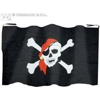 Pirate Flag 130 x 80 Accessory For Bucaneer Fancy Dress