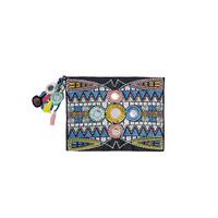 pilyq multicolor clutch inca embroidered pouch