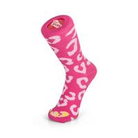 Pink Leopard Socks Size 1-4