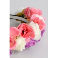 Pink & Purple Flower Headband