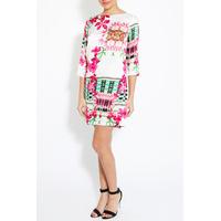 Pink Tropical Flower Shift Dress