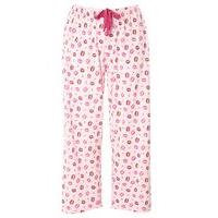 pink kisses print pyjama bottoms pink