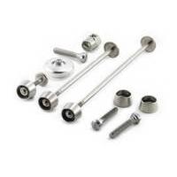 Pitlock Security Skewer for Front and Rear Wheel, Post and Ahead | Silver