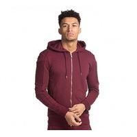 Pin Tuck Rip Sleeve Full Zip Hooded Top