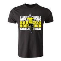 pierre emerick aubameyang dortmund goalscorer t shirt black