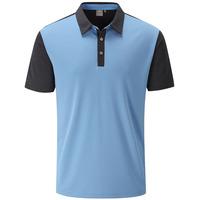 ping keyes polo shirt oceanblack heather