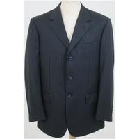 Pierre Cardin, size 38R black and light blue pin striped jacket