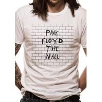 pink floyd wall unisex small t shirt white