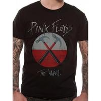 pink floyd the wall logo unisex x large t shirt black