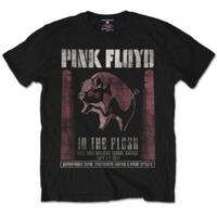 pink floyd in the flesh black mens t shirt size medium