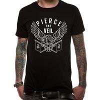 Pierce The Veil \'White Eagle\' Men\'s X-Large T-Shirt - Black