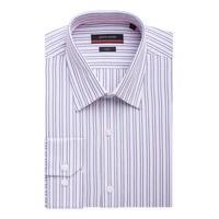 Pierre Cardin Pink Multi Stripe Shirt 14.5 Pink