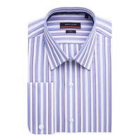 Pierre Cardin Violet Multi Stripe Shirt 15 VIOLET