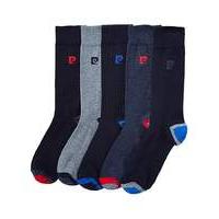 Pierre Cardin Pack of 5 Heel & Toe Socks