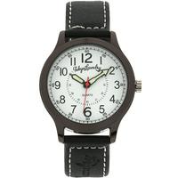 pierce analogue watch in black white tokyo laundry