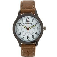 Pierce Analogue Watch In Brown / White - Tokyo Laundry
