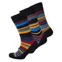 pierre cardin pack of 3 stripe socks