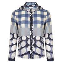 pierre louis mascia mixed print windbreaker