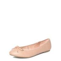 pink bow ballerina pumps pink