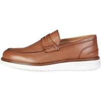 pierre cardin cm 6005 cuir mens loafers casual shoes in brown