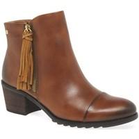 pikolinos dorra womens tasselled ankle boots womens mid boots in brown