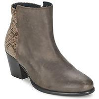 Pieces ULAI LEATHER BOOT women\'s Low Ankle Boots in grey