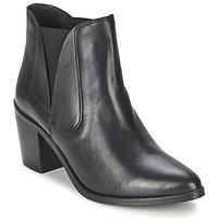pieces umiko leather boot womens low ankle boots in black