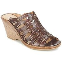 pikolinos capri womens mules casual shoes in brown