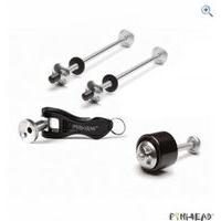 pinhead 3 pack wheel and seatpost locks colour black