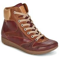 pikolinos lisboa w67 womens shoes high top trainers in brown