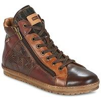 pikolinos lagos 901 womens shoes high top trainers in brown