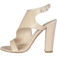 pierre cardin ew 1006 nude womens sandals in brown