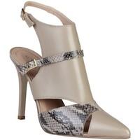 pierre cardin laetitia taupe womens court shoes in brown