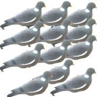 Pigeon Decoy Full Bodied Head Up 12 Pack