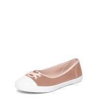 Pink Satin Low Skater Shoes, Pink